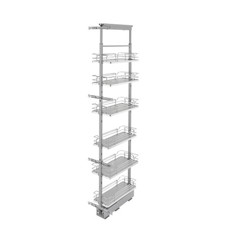 Rev-A-Shelf Steel, Gray, 10 in W, 73.63 in H, 21.72 in L, Gray 5373-10-GR